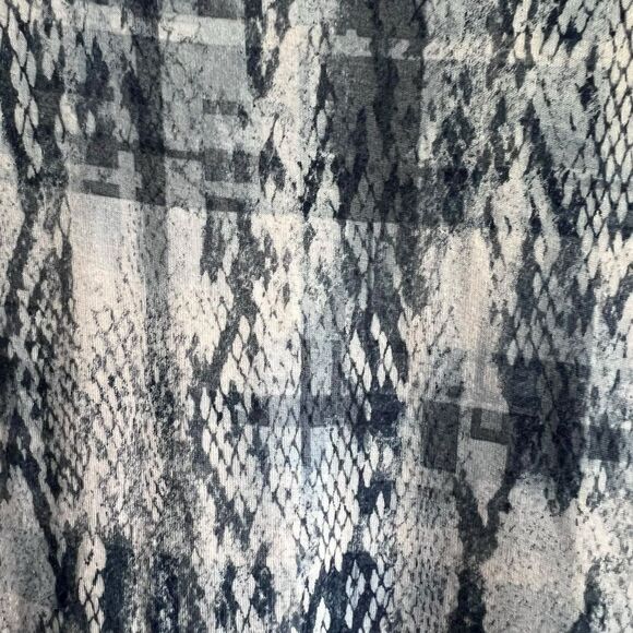 New Direction blue snake print knit long sleeve tunic 3X - Picture 3 of 6